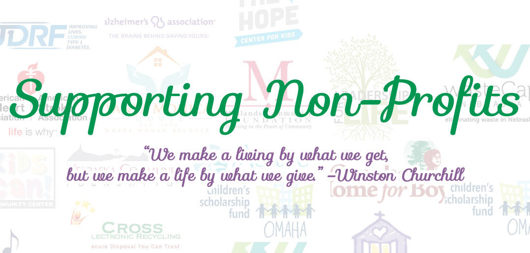 Header Supporting Non-Profits in Omaha, NE